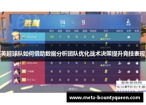 英超球队如何借助数据分析团队优化战术决策提升竞技表现